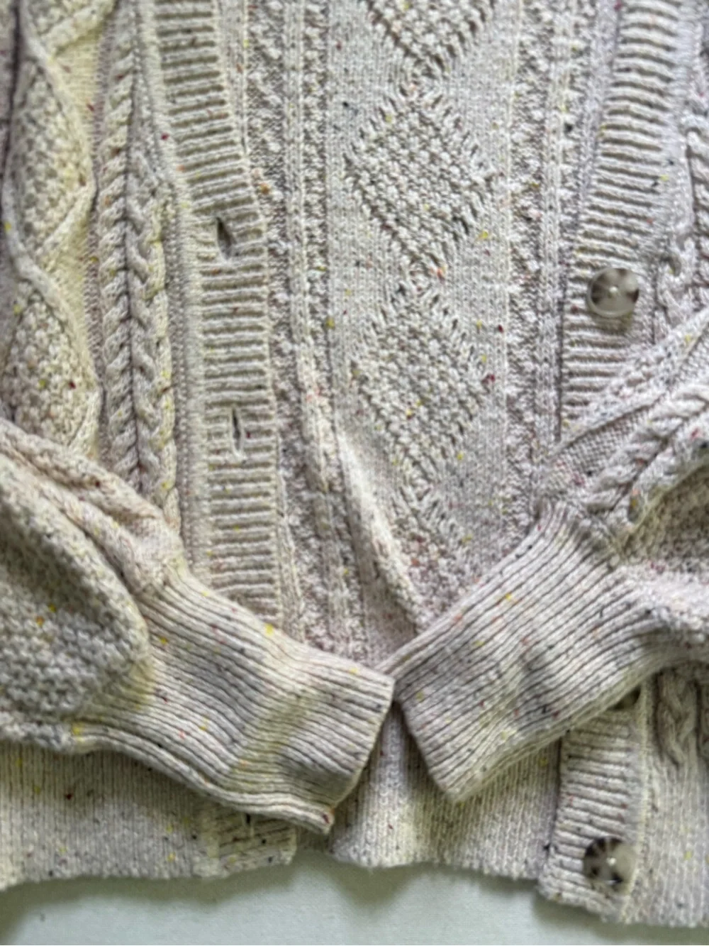NWOT LOFT Cable-Knit Open Cardigan Sweater